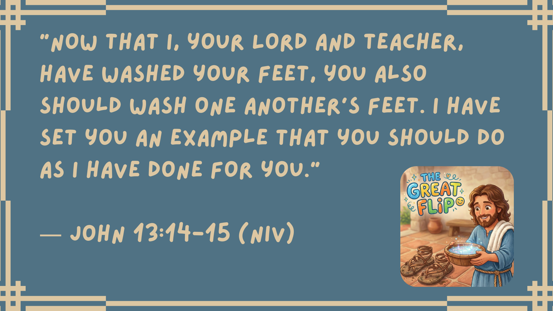 John 13:14-15 Bible Verse Image