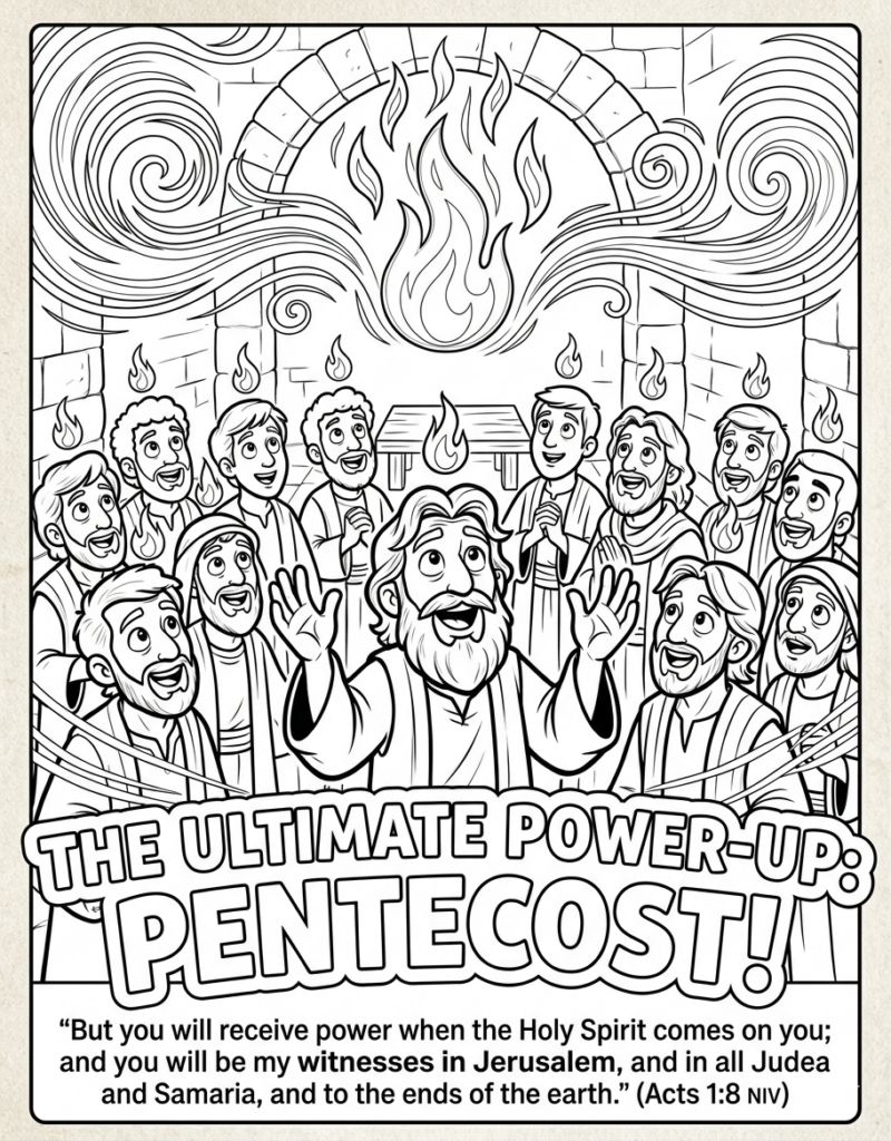The Ultimate Pentecost Sunday Children’s Church Lesson (Free Craft & Coloring Page!)