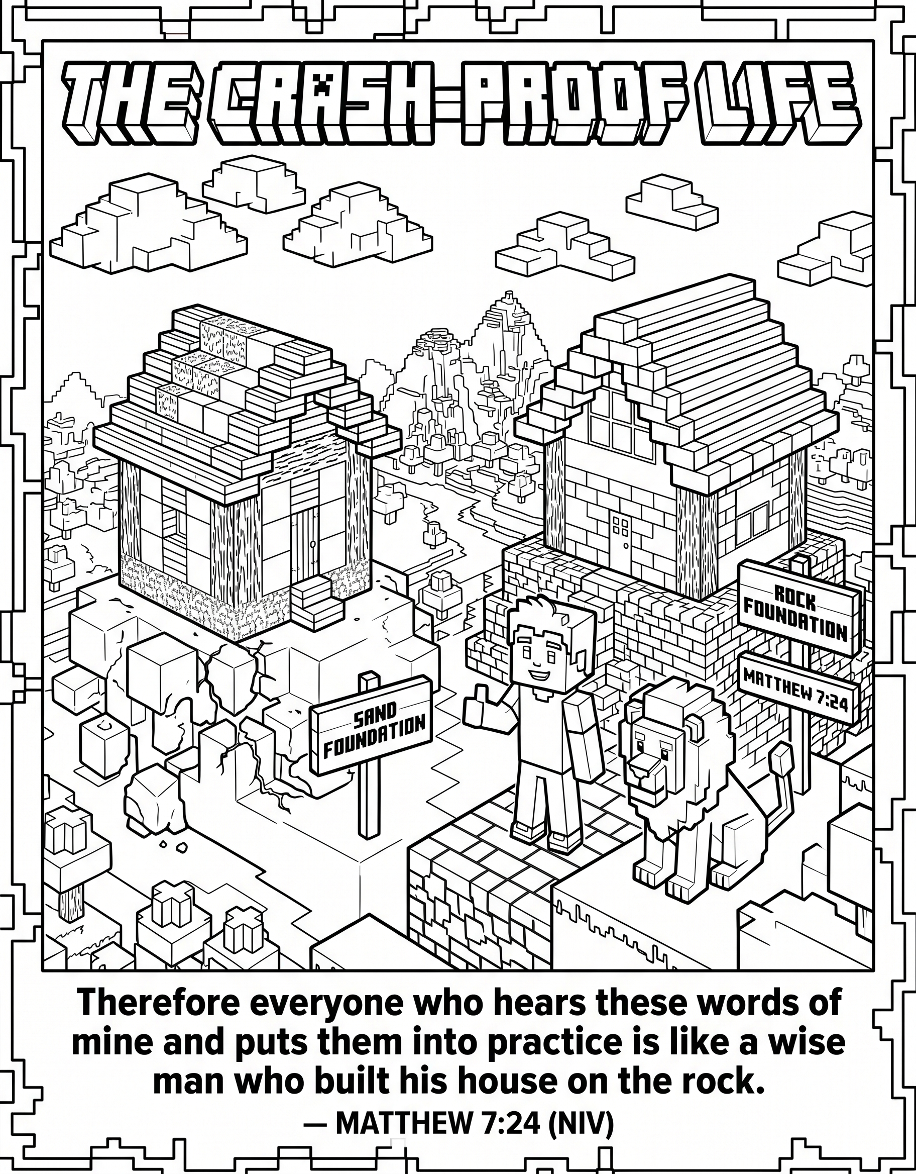 The Crash Proof Life Coloring Page Printable