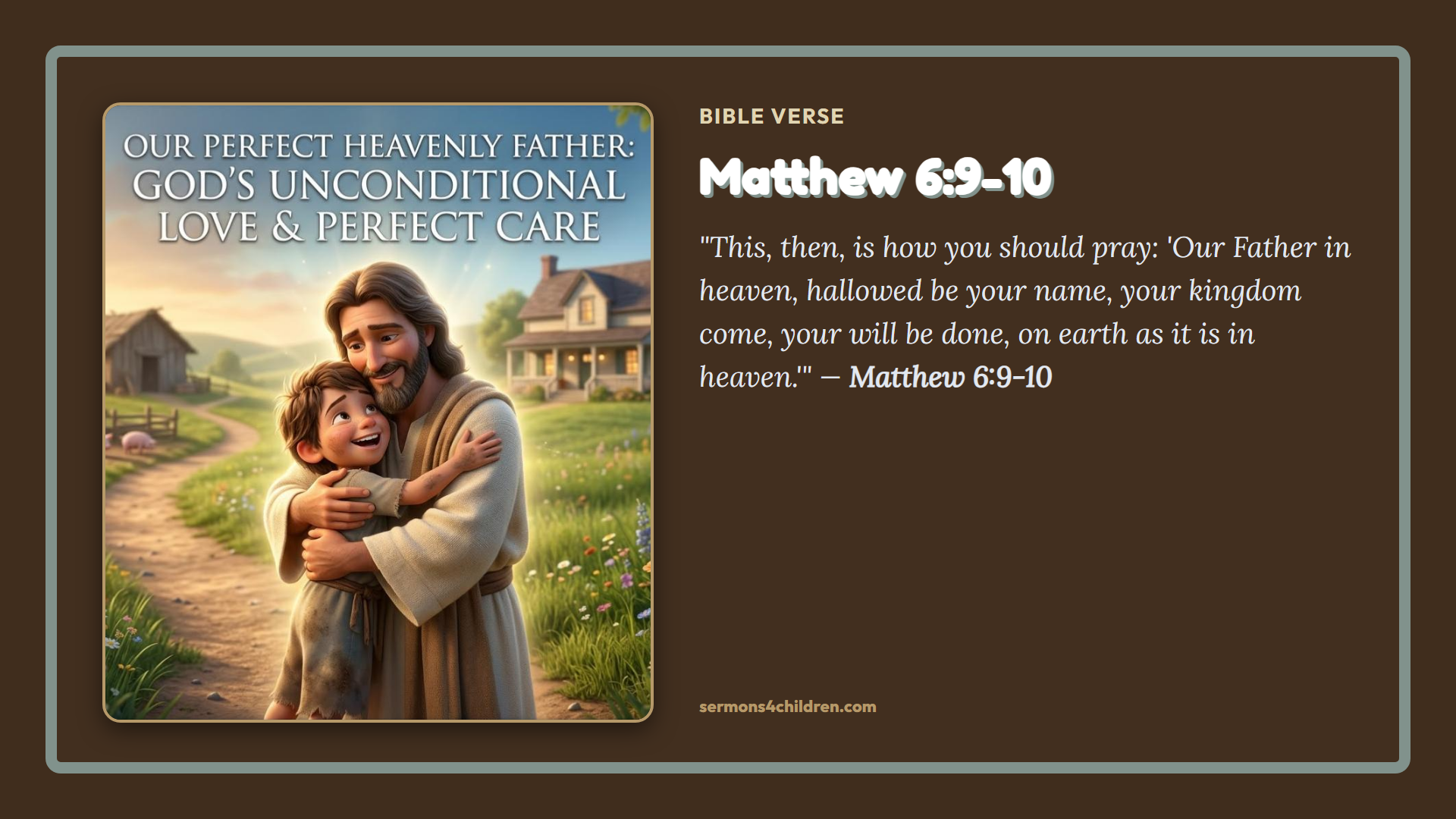 Widescreen TV Slide - Bible Verse
