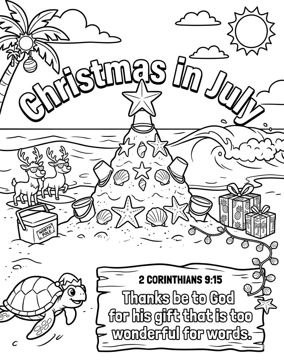 The Unwrapping of a Lifetime!: Coloring Page