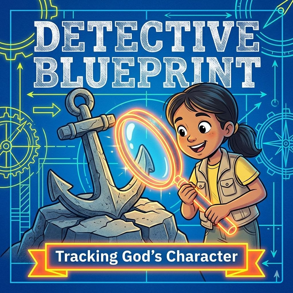 Detective Blueprint: Tracking the Clues of God’s Character!: Sermon Graphic