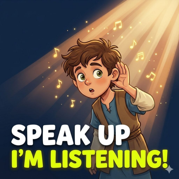 Speak Up, I’m Listening!: Sermon Graphic