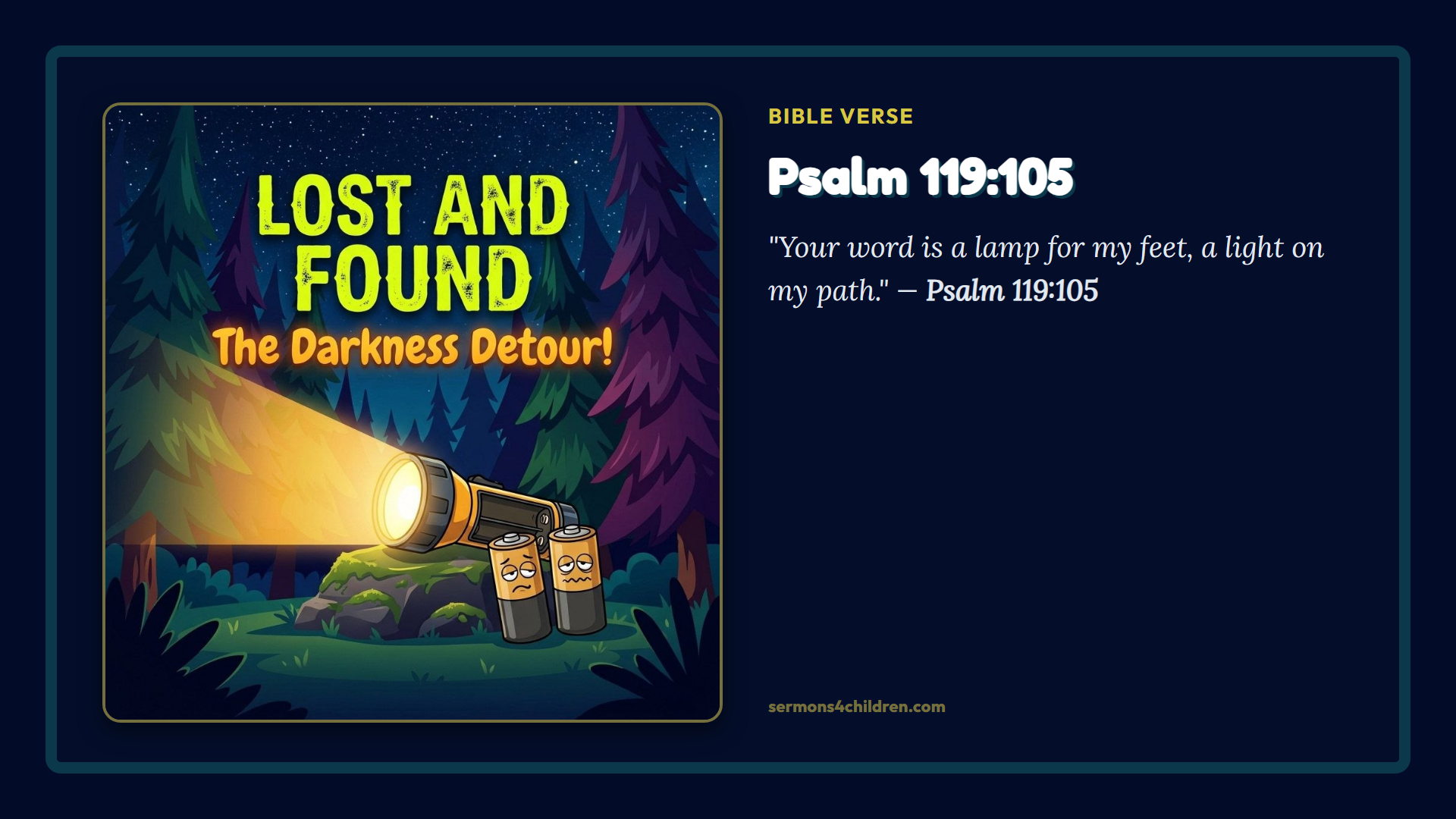 Widescreen TV Slide - Bible Verse