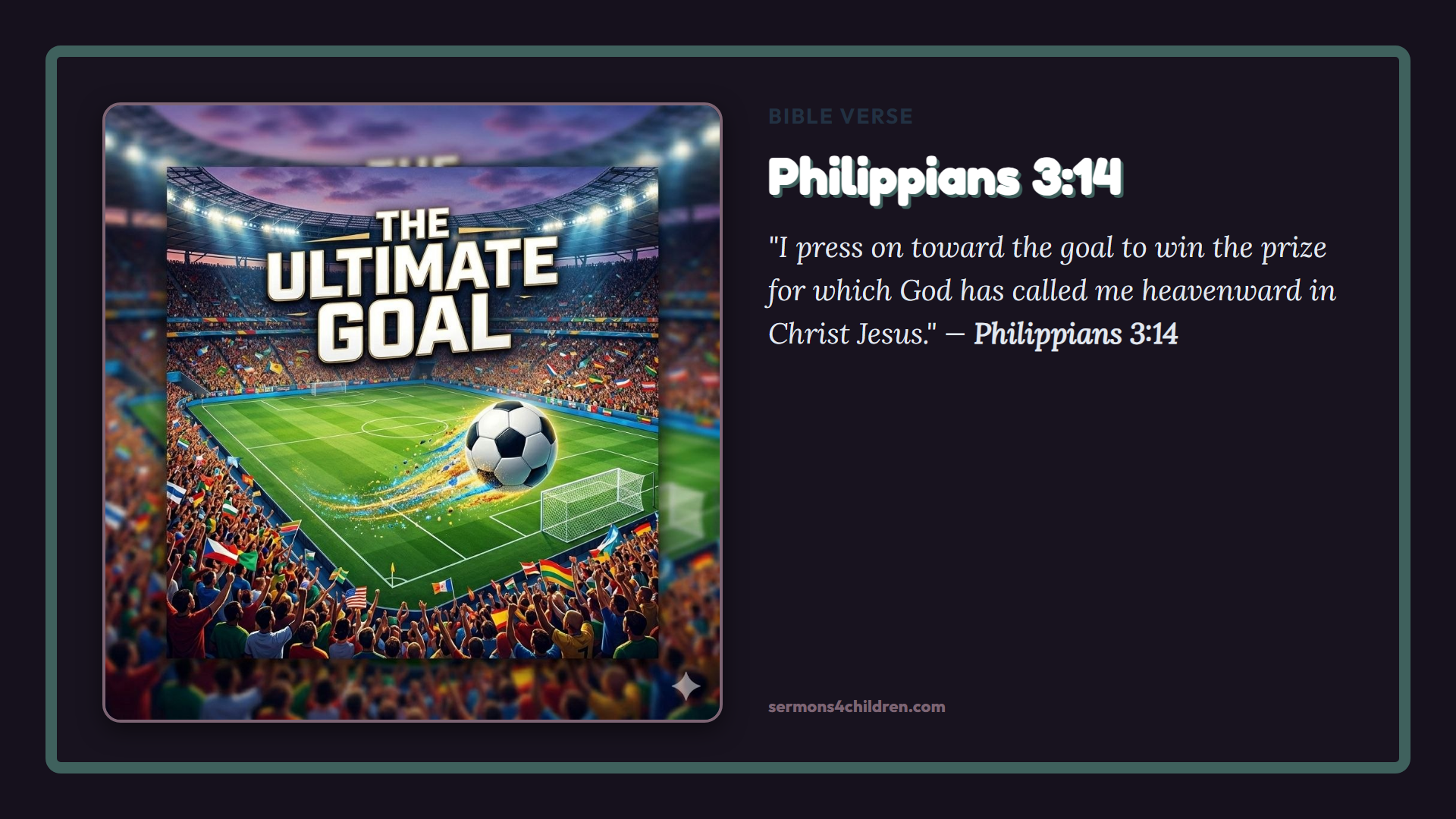 Widescreen TV Slide - Bible Verse