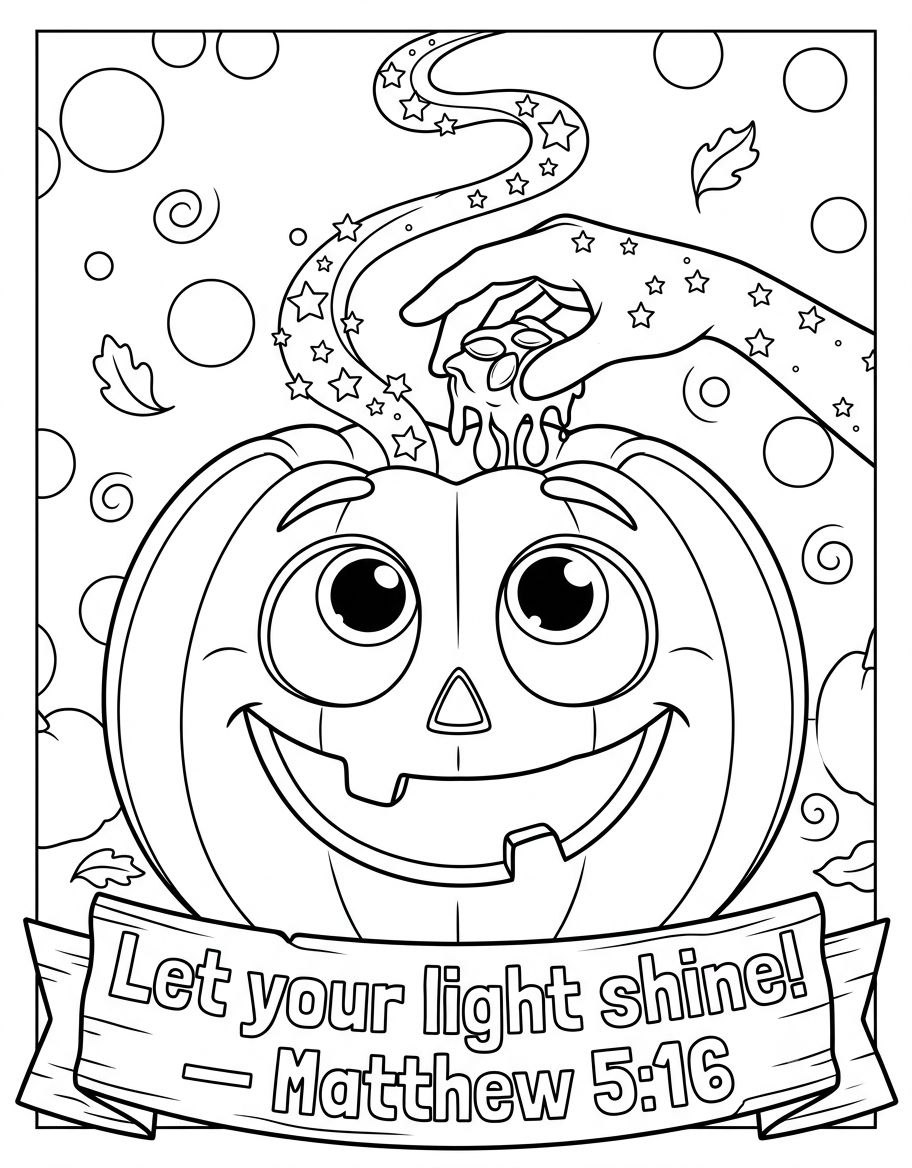 The Great Pumpkin Makeover! Part 1: Coloring Page