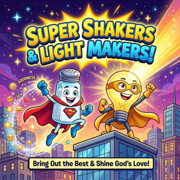 Super Shakers & Light Makers!: Sermon Graphic
