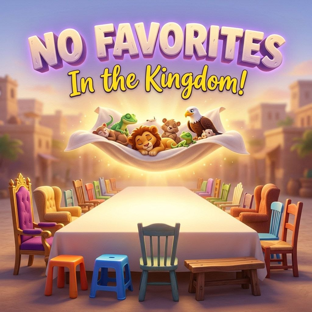 No Favorites in the Kingdom!: Sermon Graphic