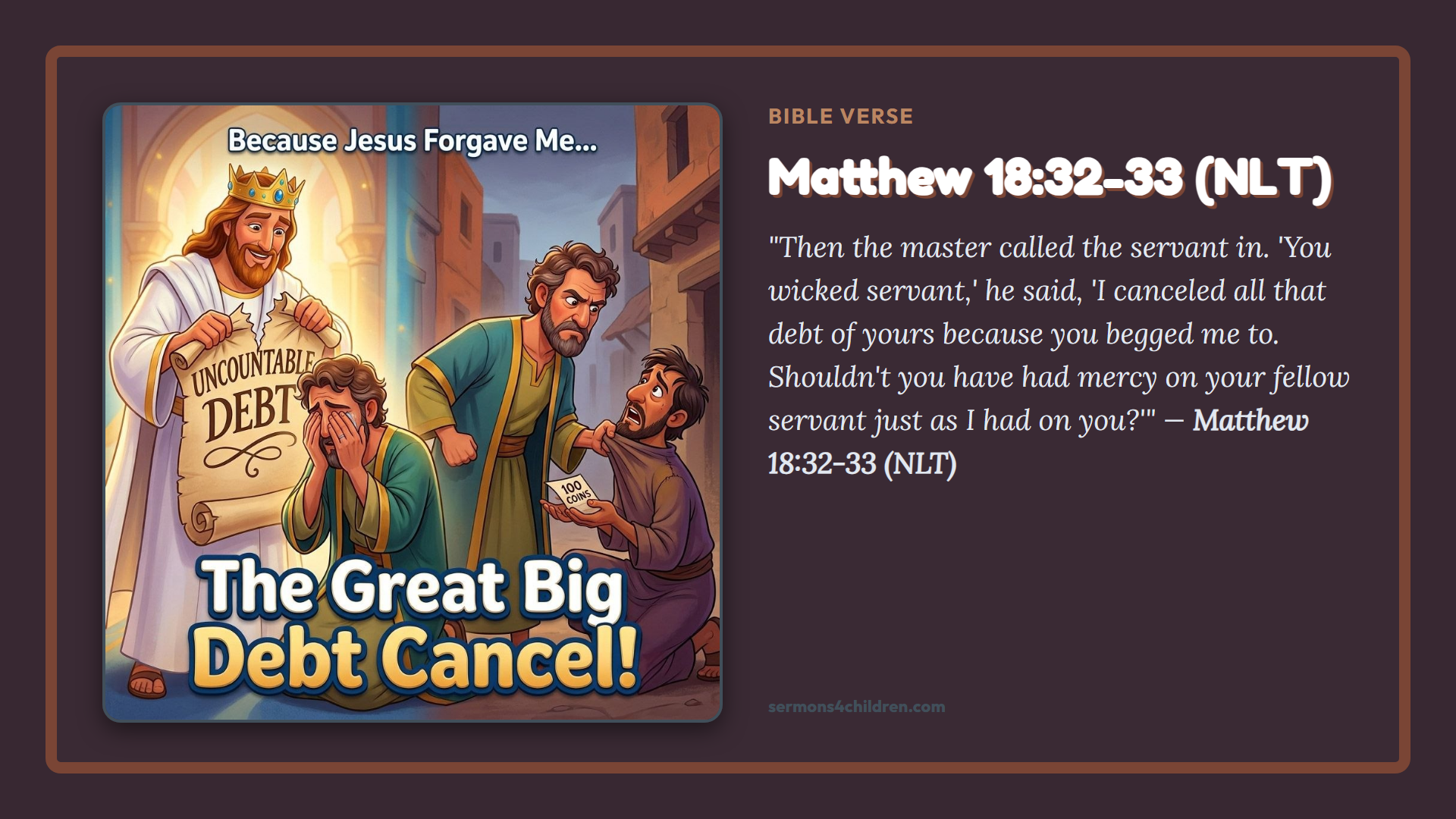 Widescreen TV Slide - Bible Verse