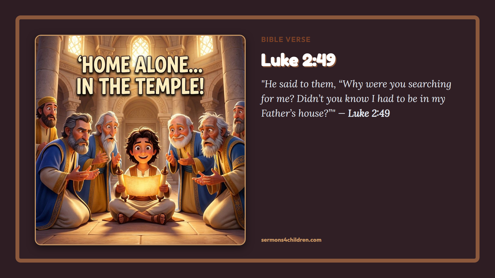 Widescreen TV Slide - Bible Verse
