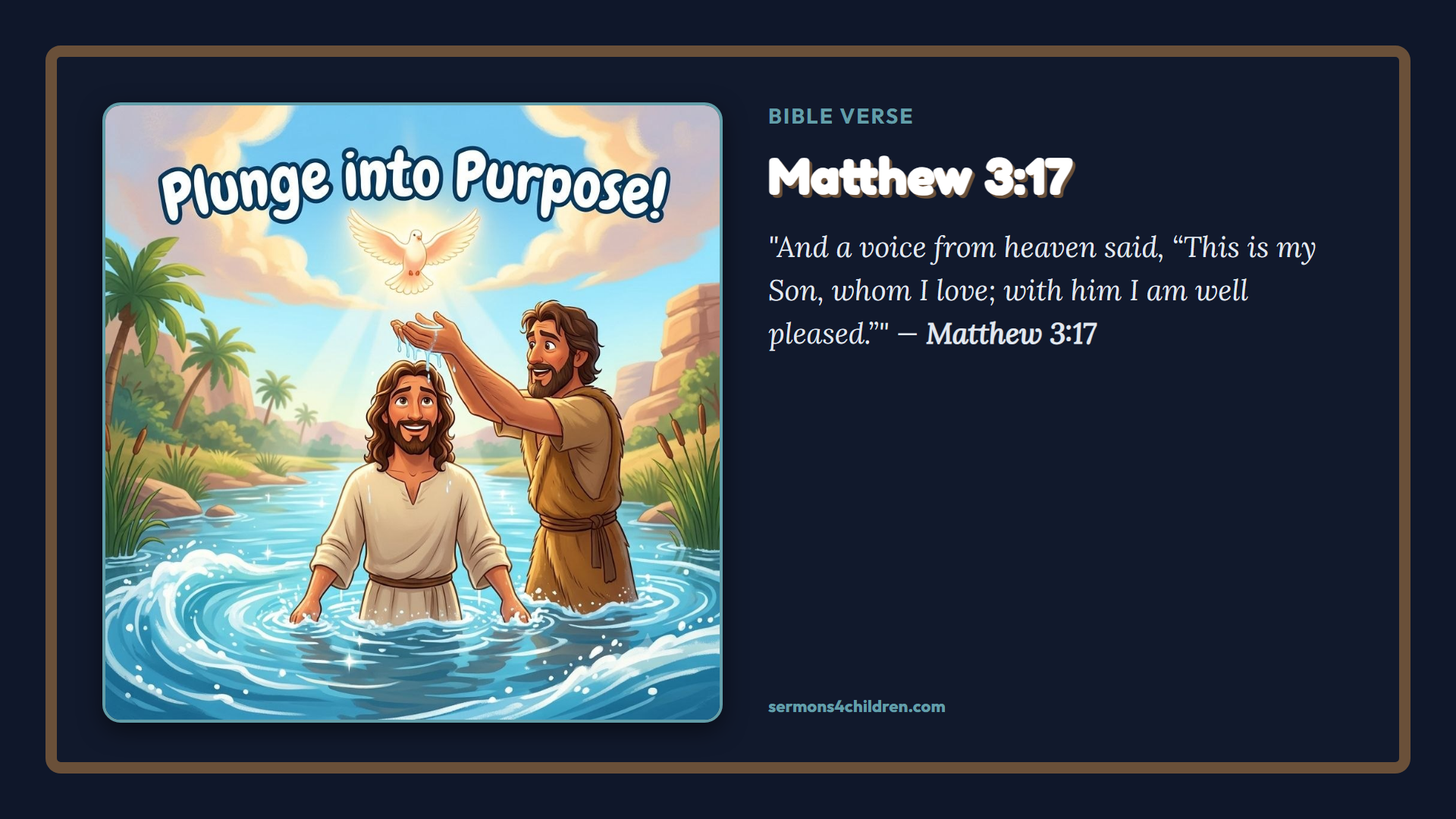 Widescreen TV Slide - Bible Verse