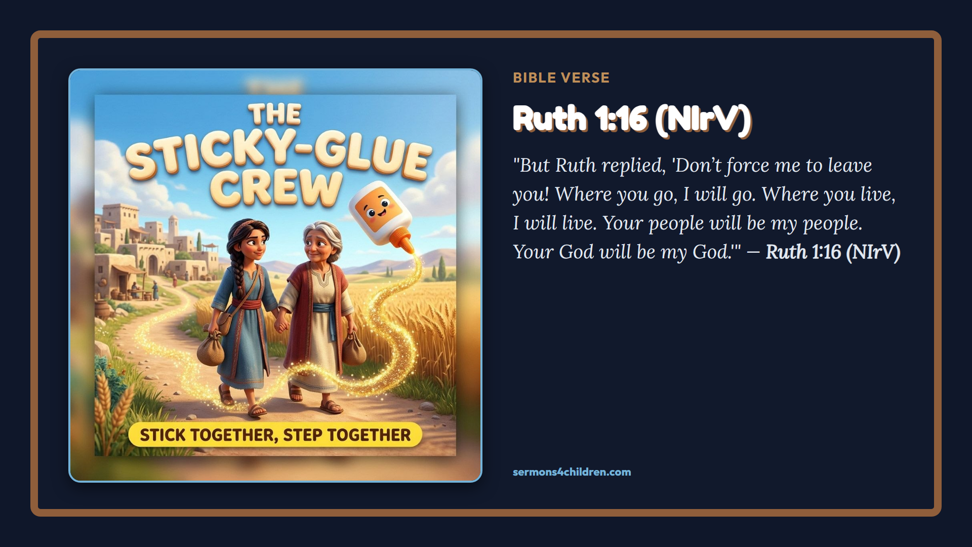 Widescreen TV Slide - Bible Verse