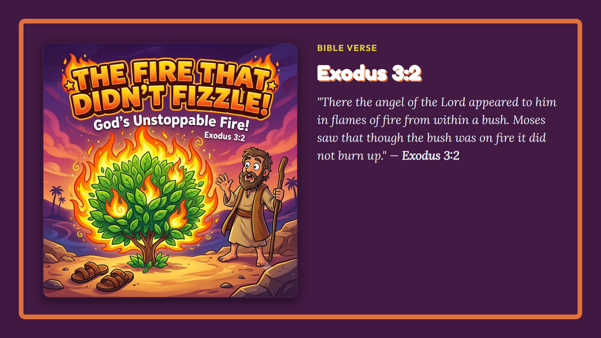 ๐ฅ The Fire That Didn't Fizzle!: Bible Verse