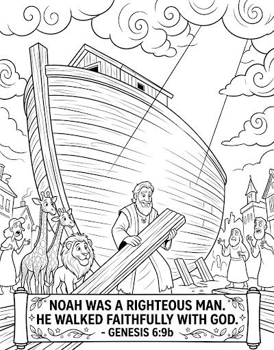 Lesson 1 - Stand Out in the Storm Courage to Follow God - Coloring Page
