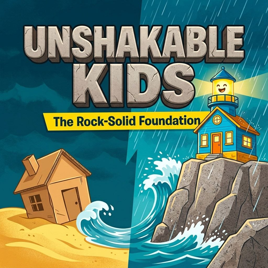 Unshakable Kids: The Rock-Solid Foundation: Sermon Graphic