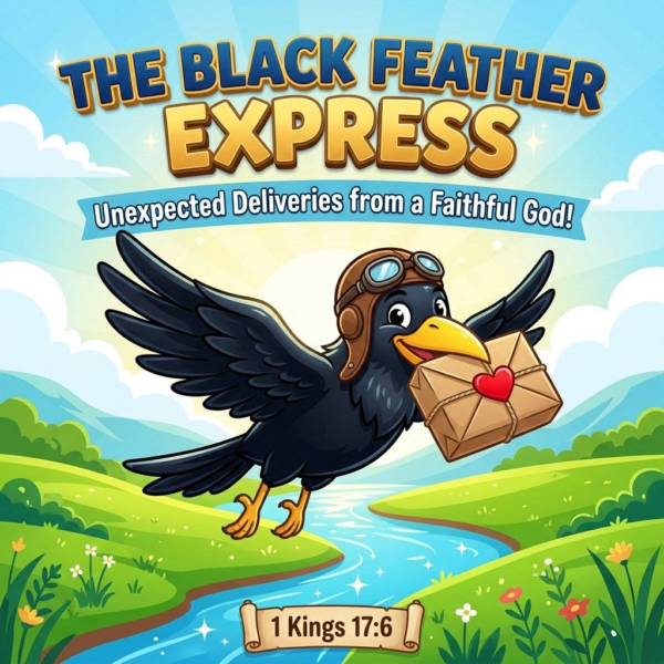 The Black Feather Express: Unexpected Deliveries from a Faithful God!: Sermon Graphic