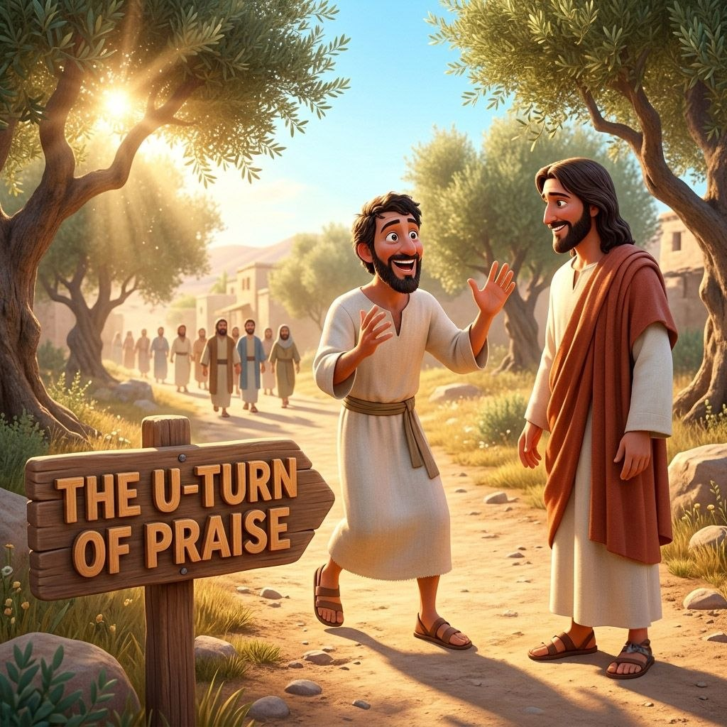 The U-Turn of Praise: Don't Forget to Say Thank You!: Sermon Graphic