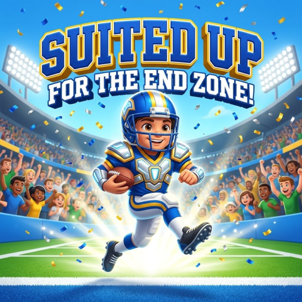 Suited Up for the End Zone!: Sermon Graphic