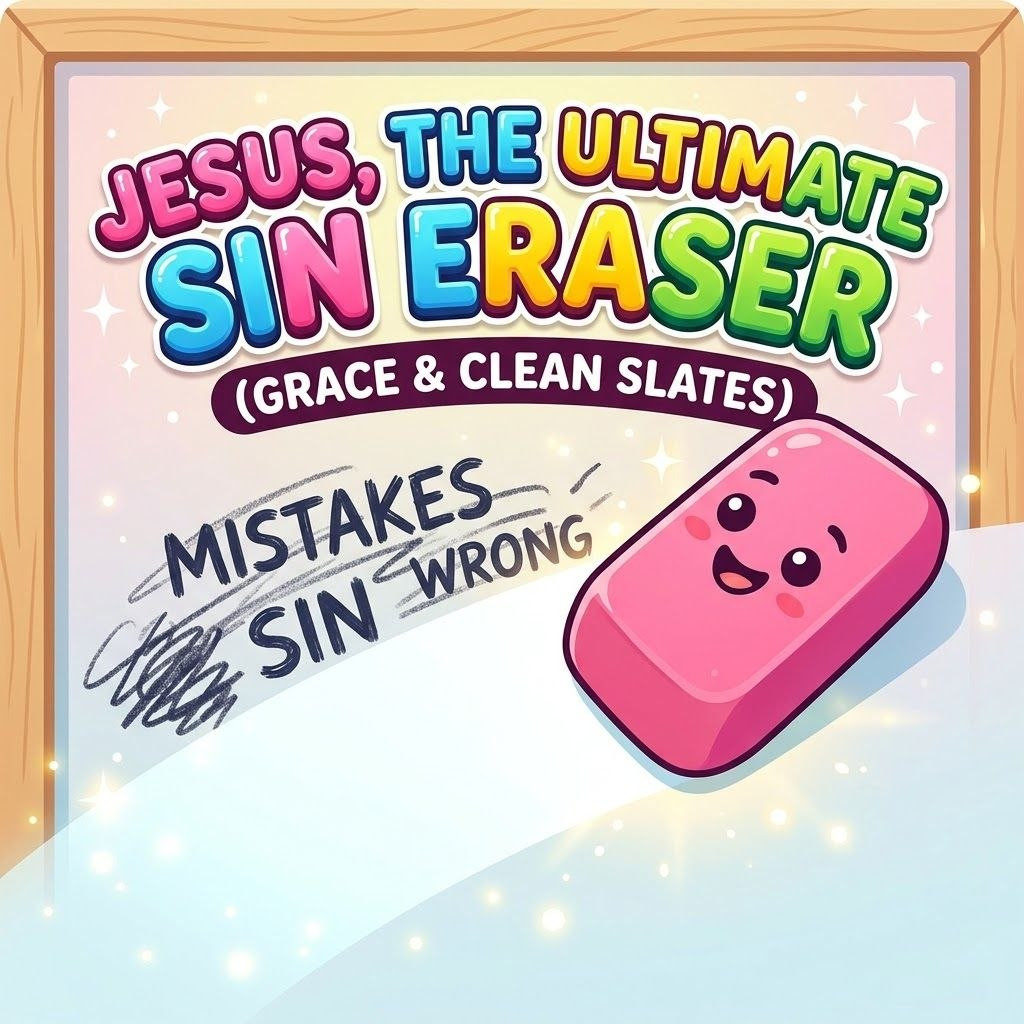 Jesus, the Ultimate Sin Eraser (Grace & Clean Slates): Sermon Graphic