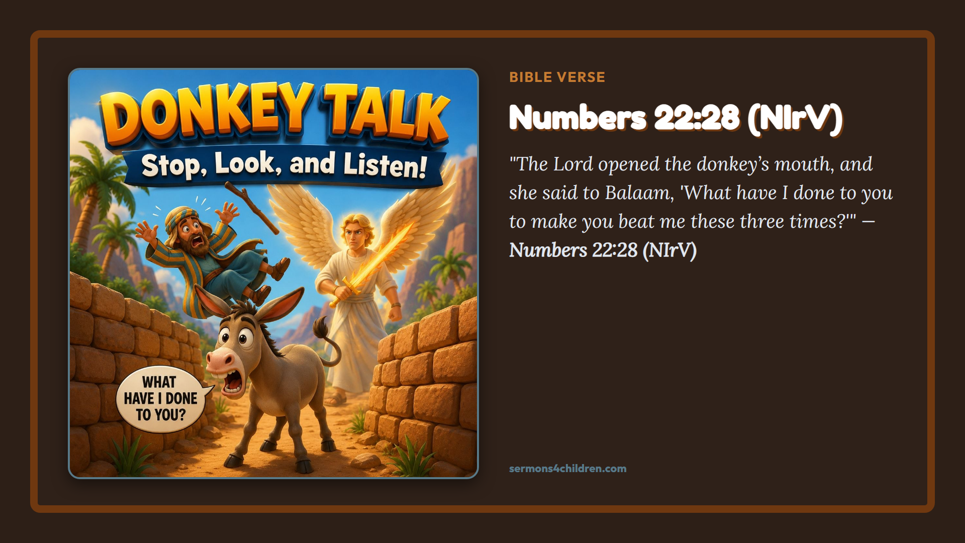 Widescreen TV Slide - Bible Verse