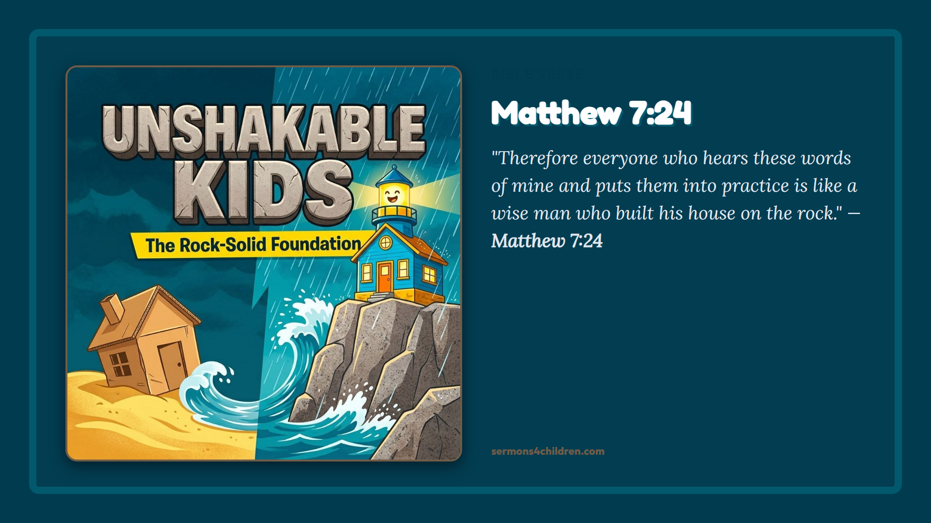 Widescreen TV Slide - Bible Verse