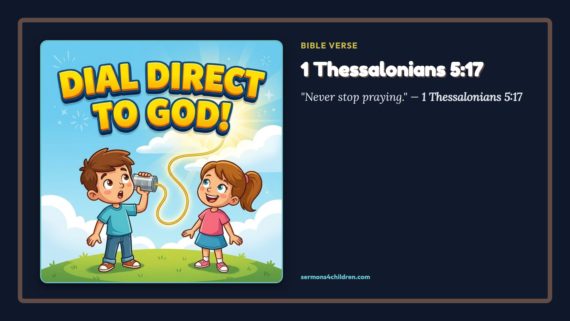 Widescreen TV Slide - Bible Verse