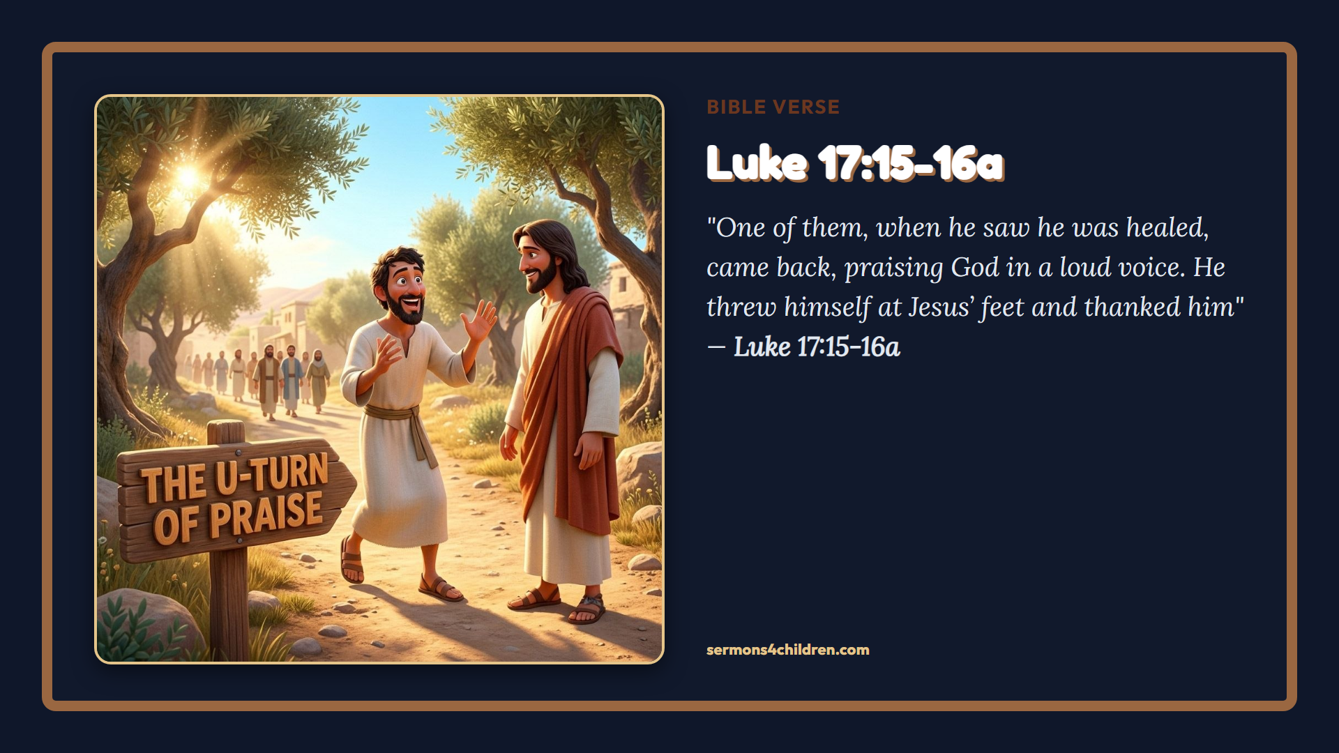 Widescreen TV Slide - Bible Verse