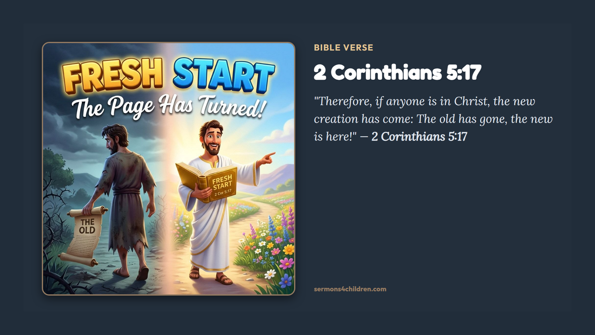 Widescreen TV Slide - Bible Verse