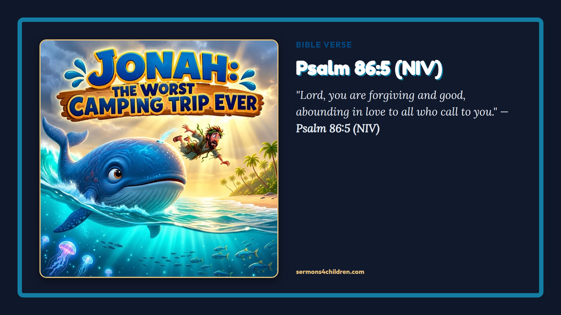 Widescreen TV Slide - Bible Verse