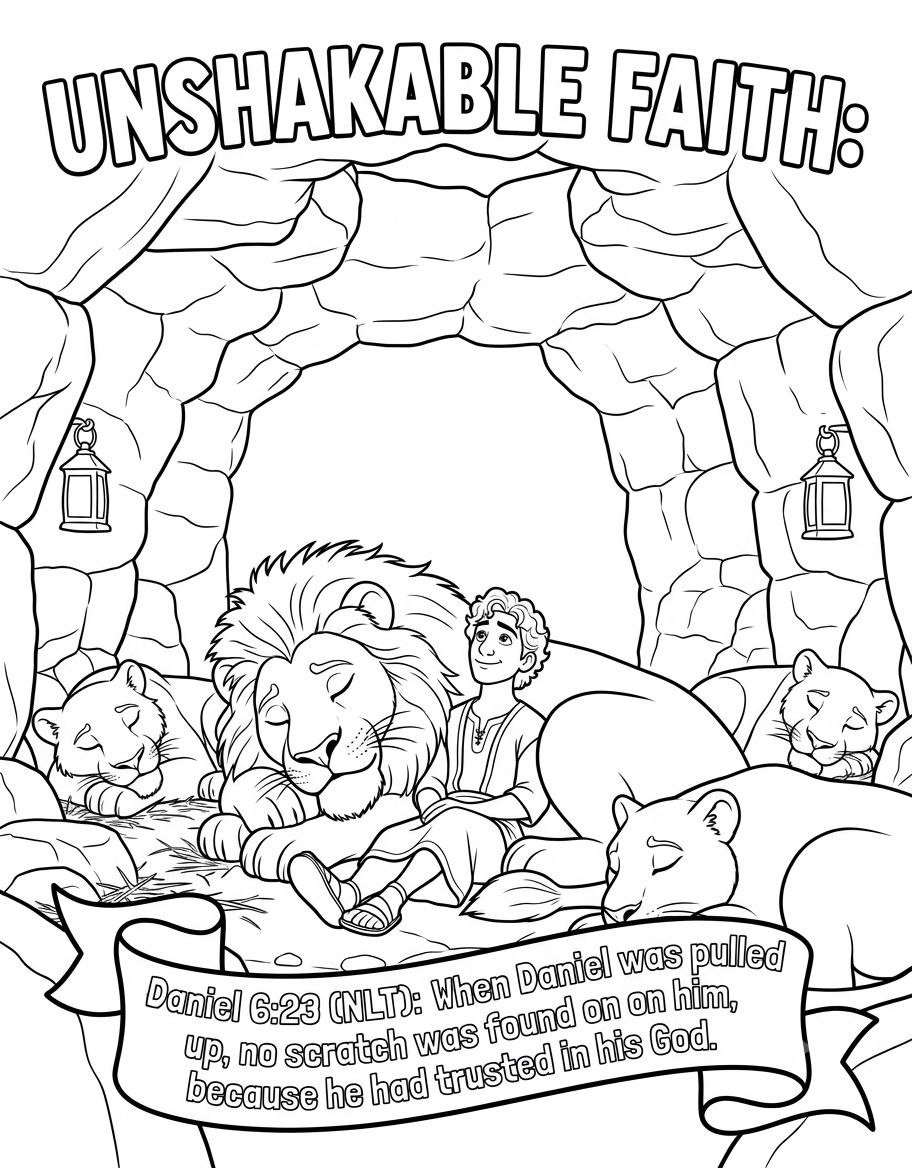Unshakable: Standing for God When It’s Hard Bible Coloring Page