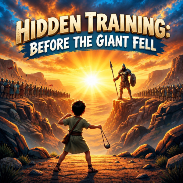 Hidden Training: Before the Giant Fell: Sermon Graphic