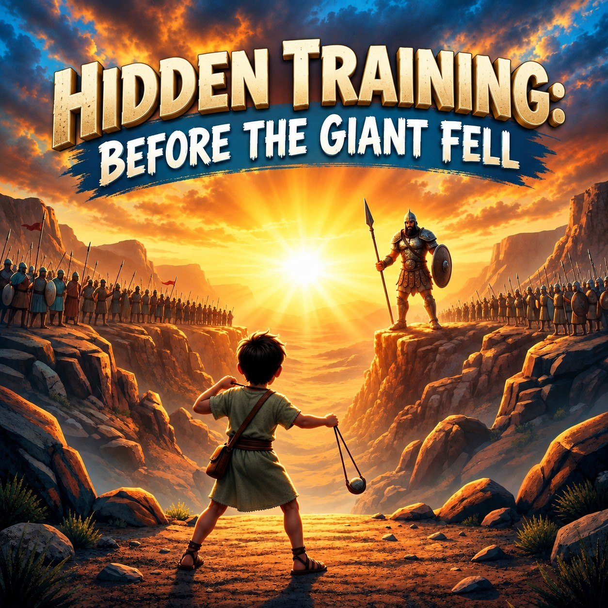 Hidden Training: Before the Giant Fell: Sermon Graphic