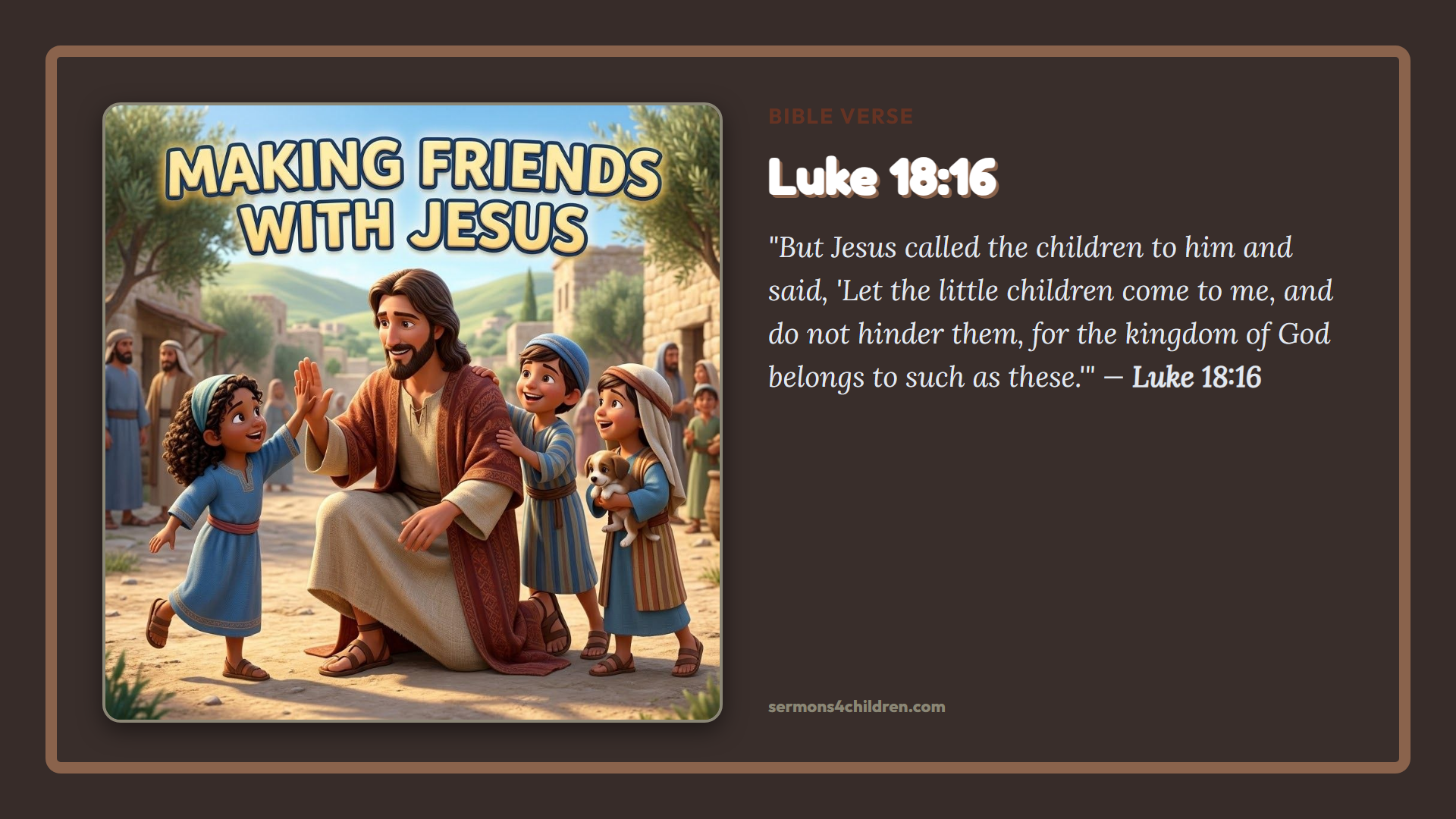Widescreen TV Slide - Bible Verse