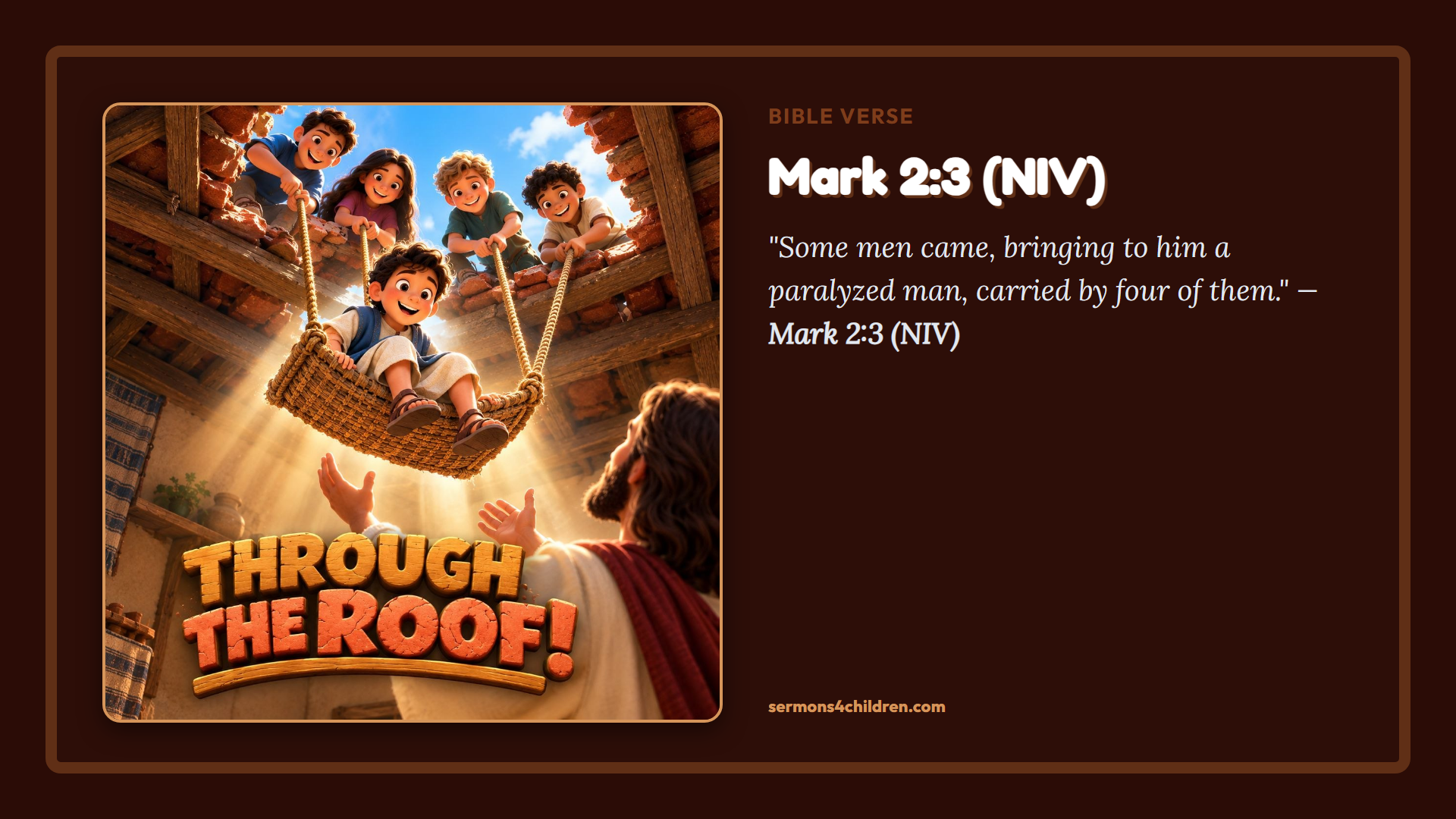 Widescreen TV Slide - Bible Verse