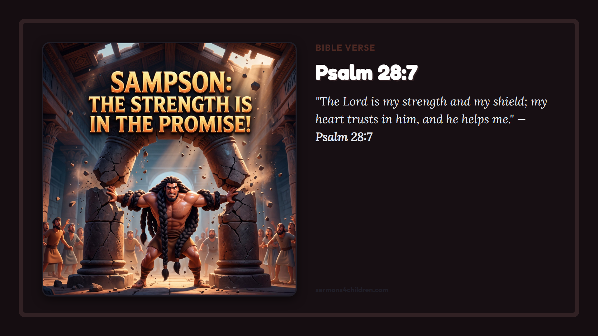 Widescreen TV Slide - Bible Verse