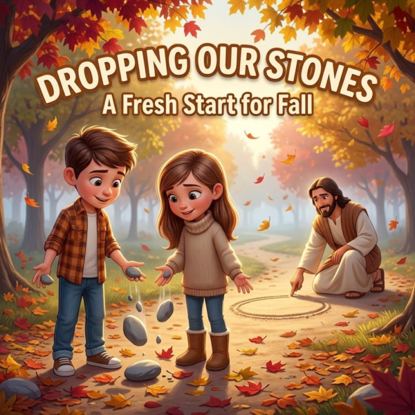 Dropping Our Stones: A Fresh Start for Fall: Sermon Graphic