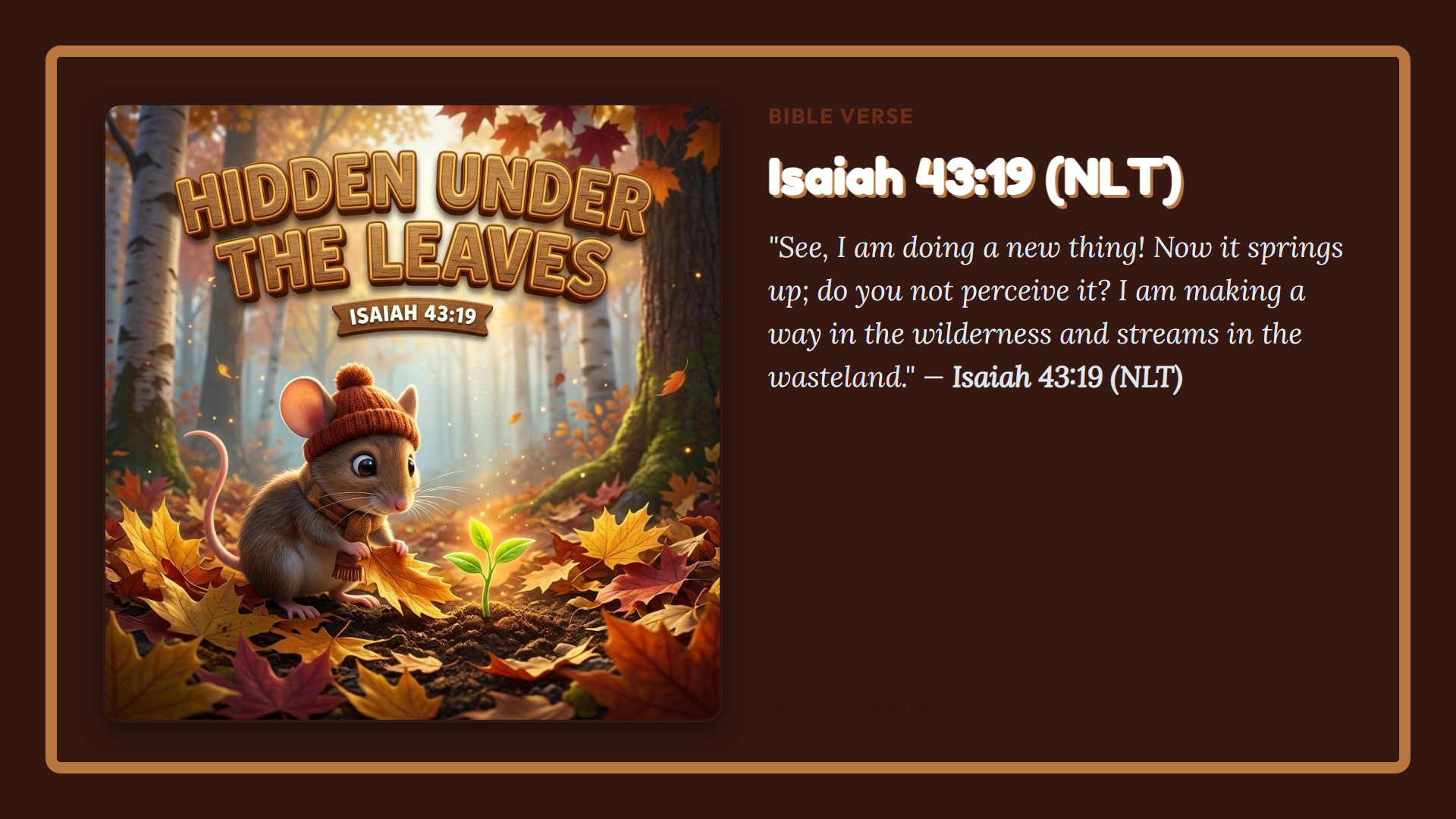 Widescreen TV Slide - Bible Verse