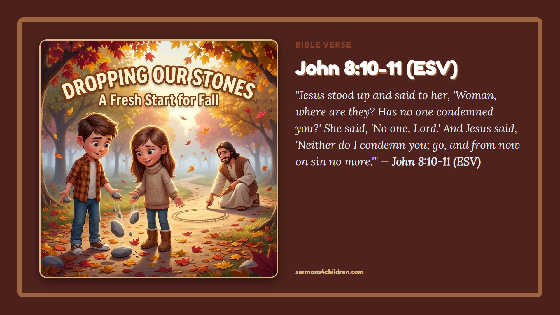 Widescreen TV Slide - Bible Verse